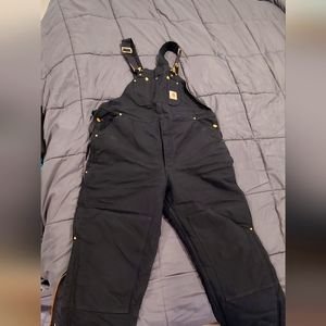 Carhartt Overalls R03 BLK 42x32
